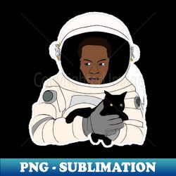 Astronaut Holding Cat - Decorative Sublimation PNG File - Stunning Sublimation Graphics