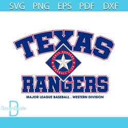 Retro Texas Rangers MLB Baseball Club SVG Graphic File