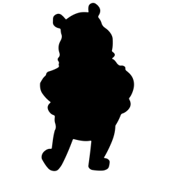 Pooh Silhouette Svg, Frames Winnie the Pooh Svg, Winnie the Pooh Svg, Pooh Cartoon Svg, Digital download-1
