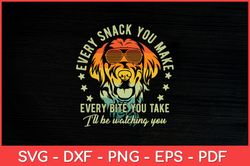 Every Bite You Take, I'll Be Watching You Retro Dog Svg Design