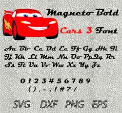 Magneto Bold font SVG PNG JPEG  DXF Digital Cut Vector Files for Silhouette Studio Cricut Design