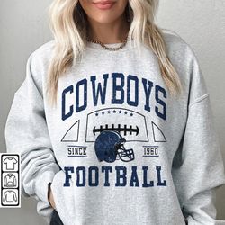 Cowboys Football Shirt, Merch Sweatshirt 90s Vintage Unisex Crewneck,Tee Gift For Football Dak Prescott Hoodie 1210S LTR
