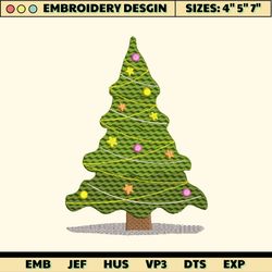 Christmas Tree Embroidery Designs, Christmas Embroidery Designs, Merry Xmas Embroidery Designs, Mini Embroidery Design