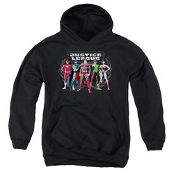 Jla &8211 The Big Five Youth Pull Over Hoodie