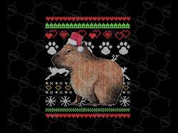 Capybara Santa-Claus Ugly Christmas png, Holiday Lover Png, Capybara Png Sublimation Design, Merry Christmas PNG Sublima