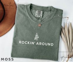 Rockin' Around the Christmas Tree sweatshirt, Christmas Tree Sweatshirt, Christmas Party Outfit, Retro Xmas Sweater , ip