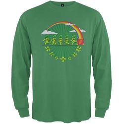 Grateful Dead &8211 Leprechaun Bears Irish Green Youth Long Sleeve T-Shirt