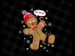 Oh Snap Christmas PNG, Gingerbread, Broken Gingerbread Man PNG, Baker Christmas Gift, Funny Christmas sublimation Digita