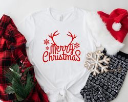 Merry Christmas Reindeer Shirt, Reindeer Shirt, Christmas Family Shirt, Christmas Shirt, Merry Christmas Shirt, Christma