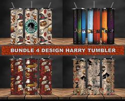 Bundle 4 Design Harrry Tumbler, Tumbler Bundle Design, Sublimation Tumbler Bundle, 20oz Skinny Tumbler 08