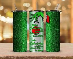 Christmas Tumbler Png,Grinch Png ,Merry Christmas Png,Merry Christmas Svg, Santa Grinch 37