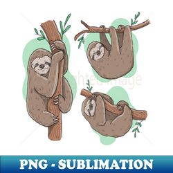 Sloth - PNG Sublimation Digital Download - Unleash Your Creativity