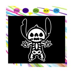 Stitch halloween skeleton,Halloween svg, Halloween gift, Halloween shirt, happy Halloween day, Halloween svg file, Hallo