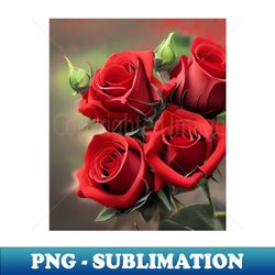 red roses - Aesthetic Sublimation Digital File - Capture Imagination with Every Detail