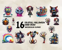 16 Colofull Halloween Hand Draw, Halloween Svg, Cute Halloween, Halloween, Halloween Png 26