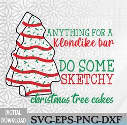 Sketchy Stuff for Some Christmas Tree Cake Debbie Becky Jen Svg, Eps, Png, Dxf, Digital Download