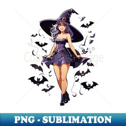 witch and bat - Instant Sublimation Digital Download - Stunning Sublimation Graphics