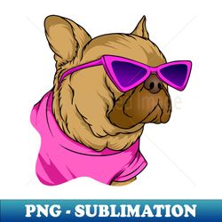 funny 90s vibe pug wearing pink sunglasses vintage pug lover gift - premium sublimation digital download - perfect for creative projects