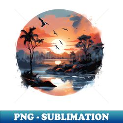 Dream Island - PNG Transparent Digital Download File for Sublimation - Unlock Vibrant Sublimation Designs