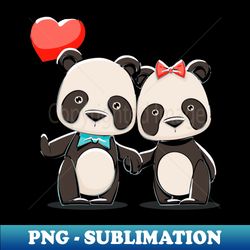 Panda Couple - Exclusive PNG Sublimation Download - Spice Up Your Sublimation Projects