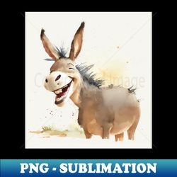Happy Donkey Laughing - PNG Transparent Sublimation File - Revolutionize Your Designs