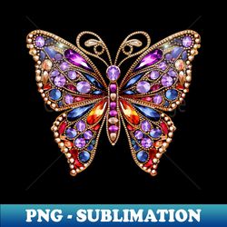 Bejeweled Butterfly 6 - Exclusive Sublimation Digital File - Enhance Your Apparel with Stunning Detail