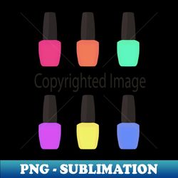 nail polish bottle pattern - sublimation-ready png file - spice up your sublimation projects