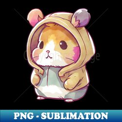 Cartoon Hamster Wearing Hoodie - Stylish Sublimation Digital Download - Spice Up Your Sublimation Projects