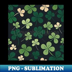 Lucky St Patricks Day Clover shirt Posters and Art Prints - PNG Transparent Sublimation Design - Perfect for Creative Projects
