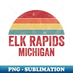 Elk Rapids Michigan - Signature Sublimation PNG File - Revolutionize Your Designs