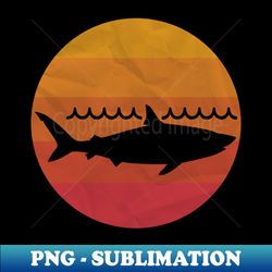 Shark in Wave - Signature Sublimation PNG File - Unlock Vibrant Sublimation Designs