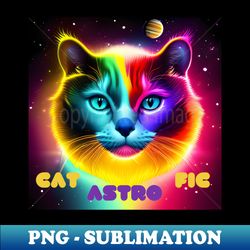 cosmic cat - PNG Transparent Sublimation Design - Perfect for Personalization