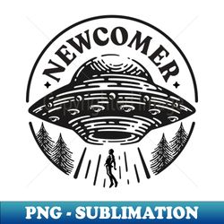 UFO New Comer - Signature Sublimation PNG File - Vibrant and Eye-Catching Typography