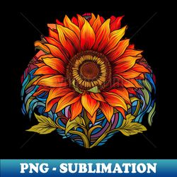 Radiant Sunflower - Trendy Sublimation Digital Download - Revolutionize Your Designs