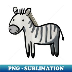 Cute Zebra Drawing - Instant PNG Sublimation Download - Fashionable and Fearless