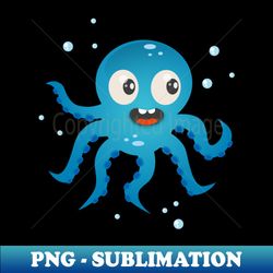 Cute Octopus Funny Cuttlefish Kids Squid - Unique Sublimation PNG Download - Bring Your Designs to Life