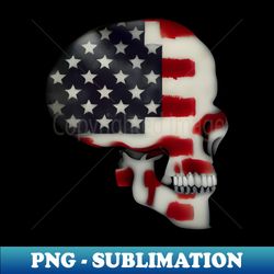 american flag skull - vintage sublimation png download - stunning sublimation graphics