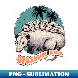 Opossum Bus - Professional Sublimation Digital Download - Add a Festive Touch to Every Day