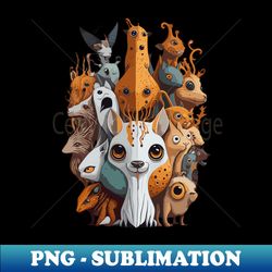 Surreal Animal Enigma - PNG Transparent Sublimation File - Add a Festive Touch to Every Day
