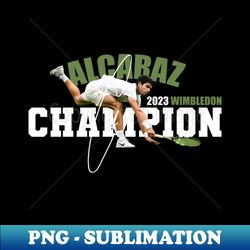 Wimbledon Champion Alcaraz - Stylish Sublimation Digital Download - Enhance Your Apparel with Stunning Detail