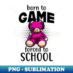 Gamer Bear Gaming Video Games Fun - Unique Sublimation PNG Download - Vibrant and Eye-Catching Typography