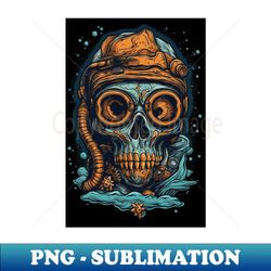 Cartoon Scuba Mask Skull 3 - Instant Sublimation Digital Download - Add a Festive Touch to Every Day