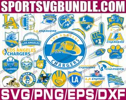Bundle 28 Files Los Angeles Chargers Football team Svg, Los Angeles Chargers Svg, NFL Teams svg, NFL Svg, Png, Dxf, Eps