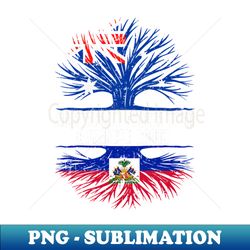 Australian Grown with Haitian Roots Australia Flag - PNG Transparent Sublimation Design - Unlock Vibrant Sublimation Designs