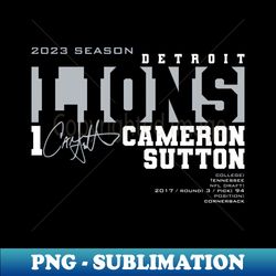 Sutton - Lions - 2023 - PNG Transparent Digital Download File for Sublimation - Transform Your Sublimation Creations
