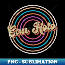 vintage circle line color San Holo - High-Quality PNG Sublimation Download - Unleash Your Inner Rebellion