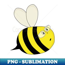 A Cute Chubby Bee Wearing Glasses - Signature Sublimation PNG File - Perfect for Sublimation Art