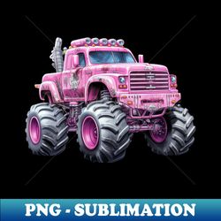 Pink Monster Truck - Trendy Sublimation Digital Download - Revolutionize Your Designs