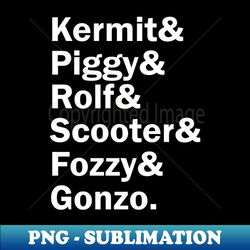 Funny Names x The Muppets - Decorative Sublimation PNG File - Transform Your Sublimation Creations
