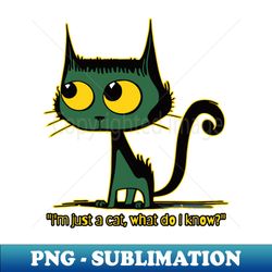 just a cat vintage cartoon cat - Professional Sublimation Digital Download - Stunning Sublimation Graphics